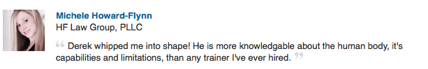 personal trainer recommendation by michele in memphis
